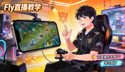 王者荣耀Fly选手直播教学画面